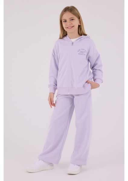 Kız Çocuk Mor Eşofman Takımı