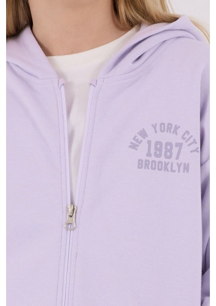 Kız Çocuk Mor Eşofman Takımı