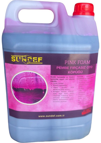(Pro) Pembe köpük Fırçasız Oto Yıkama 5 kg - Leke Bırakmaz