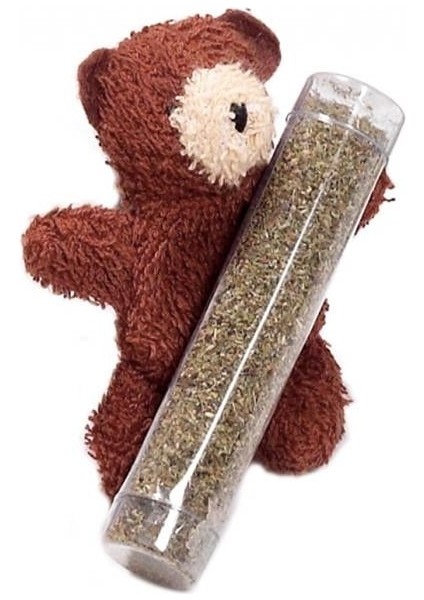 Karlie Kedi Otlu Peluş Ayıcık 10x8cm Kahverengi