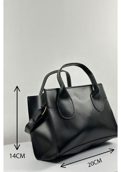 Bellarose Elite Büyük Boy Siyah Askılı Kadın El Kol ve Omuz Çantası modelleri