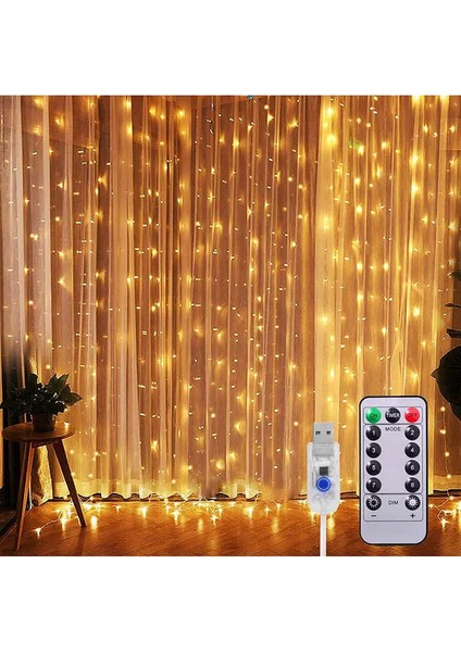 8 Fonksiyonlu Uzaktan Kumandalı Günışığı Saçak LED (3 Metre )