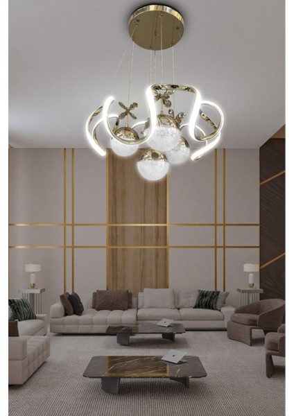 Maxi Gold 4 Toplu LED Avize