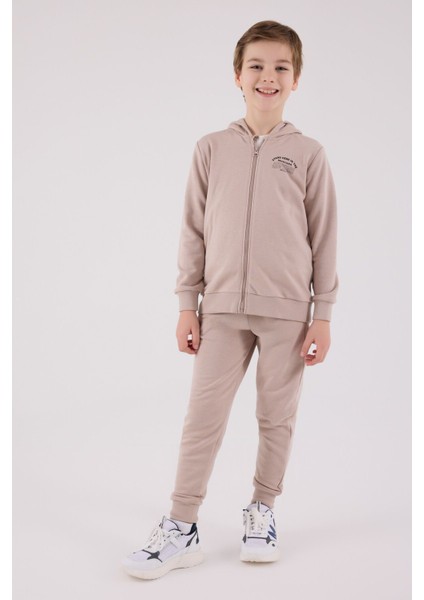 Erkek Çocuk Kahverengi Eşofman Takımı