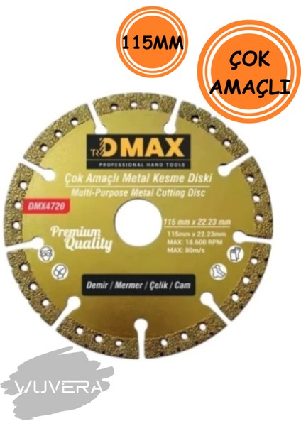 Çok Amaçlı 115 mm Kesici Disk – Metalden Plastiğe Geniş Yüzeyler Için Keskin ve Dayanıklı Kesim Diski modelleri