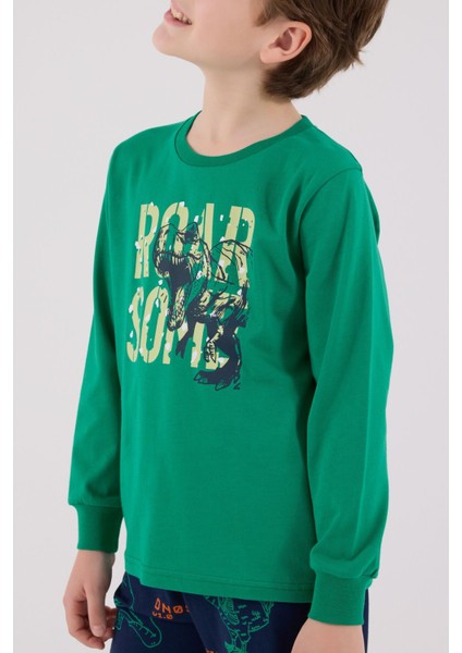 Erkek Çocuk Yeşil Pijama Takımı fırsatları