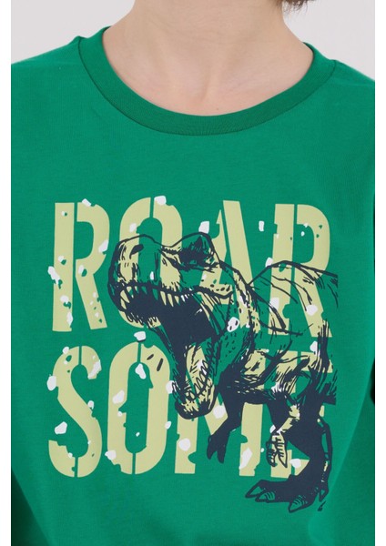 Erkek Çocuk Yeşil Pijama Takımı