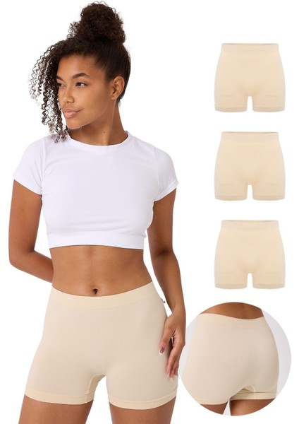 3'lü Seamless Kadın Boxer