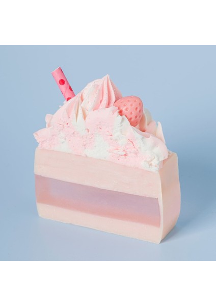 – Cake Art Pasta Dilimi Pembe Pipet Tasarımlı Nemlendiricili El ve Vücut Sabunu