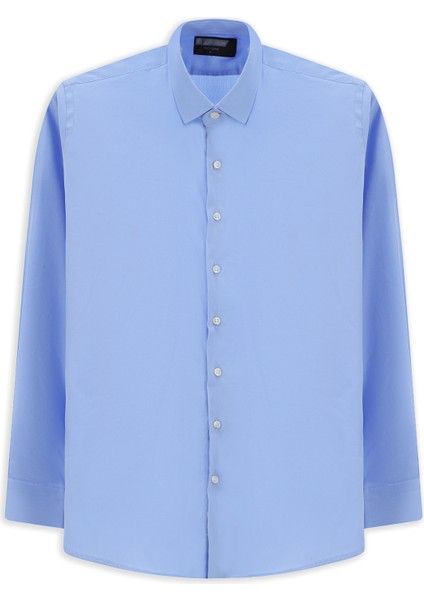 Techno-Line Uzun Kol Slim Fit Dar Kesim Pamuklu Desenli Gömlek