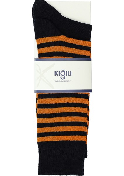 2'li Çizgili Pamuklu Çorap Seti