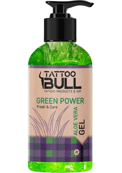 Tattoobull Green Power Stencil Gel 240 ml - Dövme Transfer Jeli
