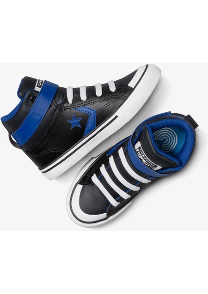 Pro Blaze Strap Leather Easy On Çocuk Siyah SNEAKER.001