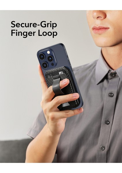 5 Kart Için Cüzdan Standı, Manyetik Parmak Halkalı Kart Tutucu, Magsafe ve Halolock ile Uyumlu Karbonfiber fırsatları