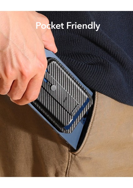 5 Kart Için Cüzdan Standı, Manyetik Parmak Halkalı Kart Tutucu, Magsafe ve Halolock ile Uyumlu Karbonfiber indirimleri