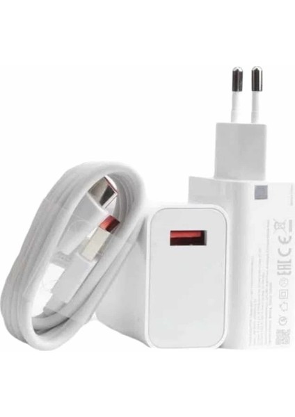 Beyaz Ultra Plus Hızlı Şarj Seti Şarj Adaptörü ve Kablosu 67W