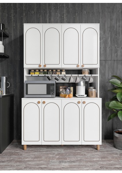 Stella Bohem Tarzda Kahve Köşesi, Erzak Dolabı, Kiler Dolabı, Çok Amaçlı Mutfak Dolabı modelleri