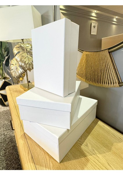 Beyaz Sert Mukavva Kutu Büyük-Orta-Küçük Boy Büyük Beyaz Gelin-Damat-Hediye Kutusu Taslama Kutu modelleri