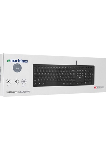 Emachines EAK921 Multimedya Klavye Kablolu Ofis Klavyesi Siyah USB Türkçe Q Klavye