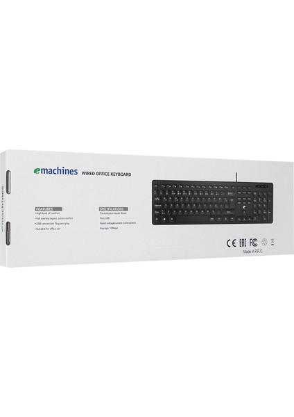 Emachines EAK921 Multimedya Klavye Kablolu Ofis Klavyesi Siyah USB Türkçe Q Klavye