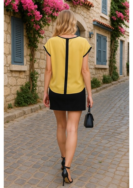 Eros Transfer Baskı Ithal Krep Bluz fiyatları