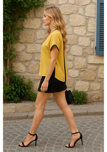 Eros Transfer Baskı Ithal Krep Bluz modelleri