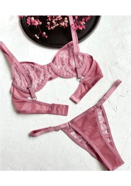 Kadın Mor Dantelli Iç Çamaşır Takımı modelleri