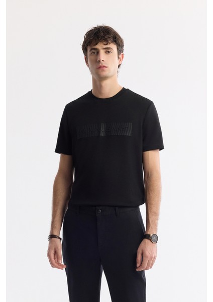 Erkek Slim Fit Siyah Klasik Bel Pamuklu Chino Pantolon A51Y3078