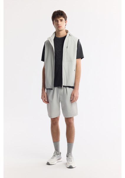 Erkek Taş Dik Yaka Su İtici Rüzgar Geçirmez Bi-Stretch Comfort Fit Yelek A51Y6552