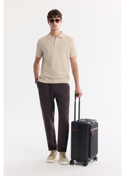 Erkek Bej Polo Yaka Pamuklu Triko Regular Fit T-Shirt A51Y5040 indirimleri