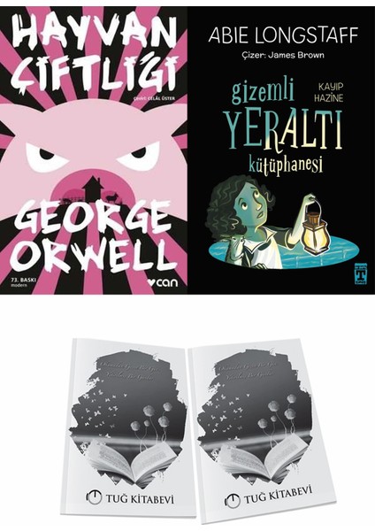 Hayvan Çiftliği ve Gizem Li Yeraltı Kütüphanesi 4 Kayıp Hazine + Hediyeli