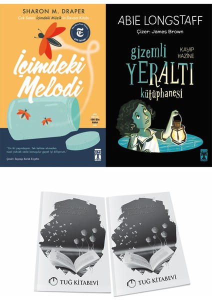 Içimdeki Melodi ve Gizem Li Yeraltı Kütüphanesi 4 Kayıp Hazine + Hediyeli
