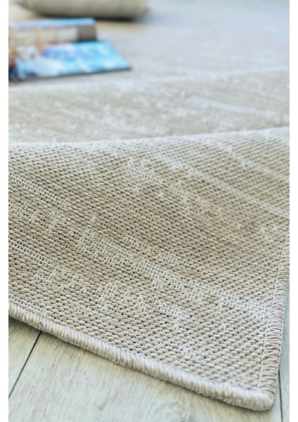 Nina Dokuma Yumuşak Sisal Bej Halı Kilim Salon Halısı Mutfak Halısı Yolluk modelleri