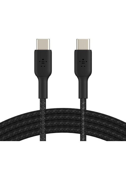 CAB004BT1MBK Boostcharge Örgülü 60W Usb-C To Usb-C Kablosu 1m Şarj Kablosu - Siyah
