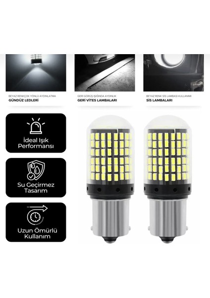 P21/5W 144 LED Tek Duy 93 Beyaz Stop Ampulü Geri Vites Ampulü fiyatları