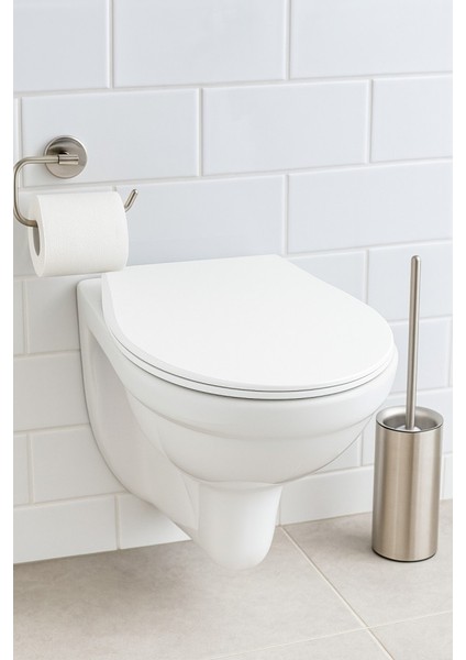 Plastik Akdeniz Soft Klozet Kapağı – Dayanıklı, Hijyenik, Kolay Montajlı, Standart Ölçü (44X35 Cm)