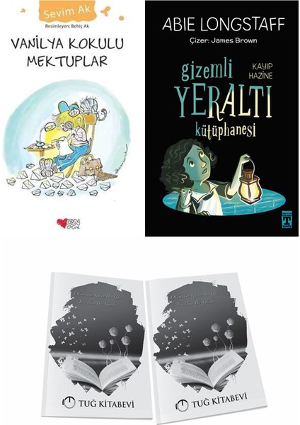 Vanilya Kokulu Mektuplar ve Gizem Li Yeraltı Kütüphanesi 4 Kayıp Hazine + Hediyeli