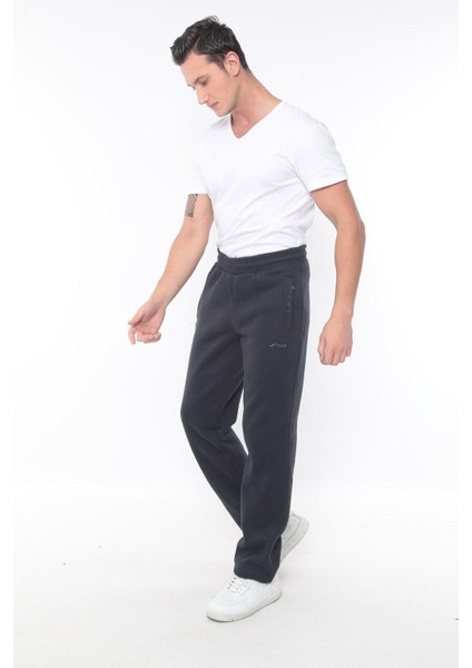 3 Iplik Lacivert Rüzgar Geçirmez Kışlık Eşofman Altı