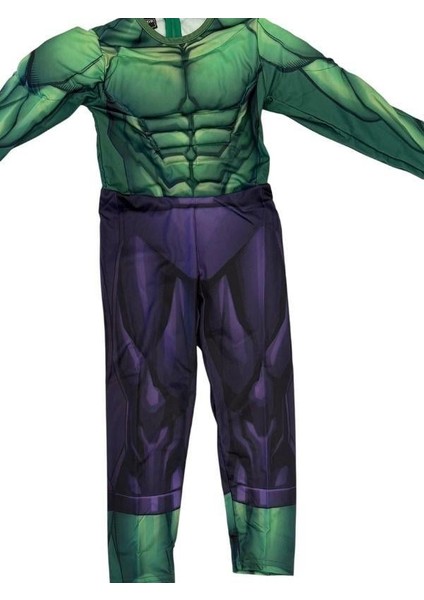 Erkek Çocuk Maskeli Kaslı Hulk Kostümü modelleri