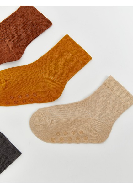 Yeni Sezon Basic Erkek Bebek Soket Çorap 5'li modelleri