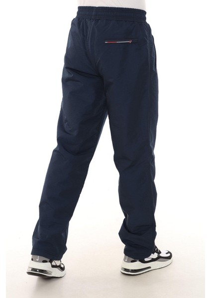 Erkek Lacivert Polarlı Paraşüt Eşofman Altı modelleri