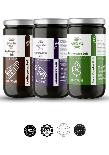 Keçiboynuzu Özü + Karamürver Özü + Servi Kozalak Özü