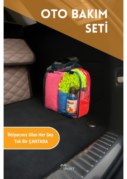 Oto Bakım Seti Parlak Dokunuş 5'li Set Her Şey Dahil