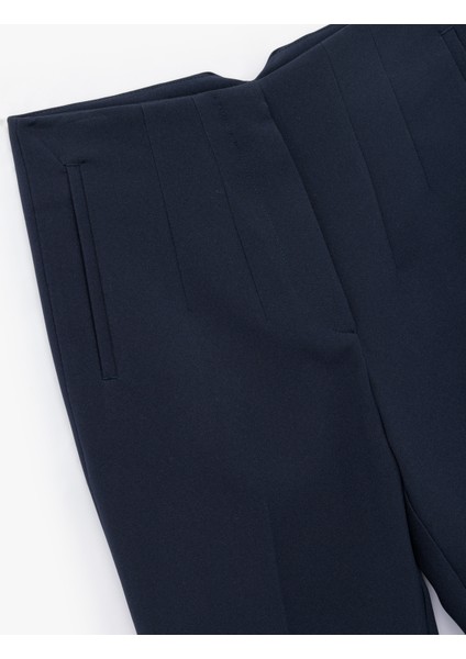 Regular Fit Yüksek Bel Cigarette Kumaş Pantolon modelleri