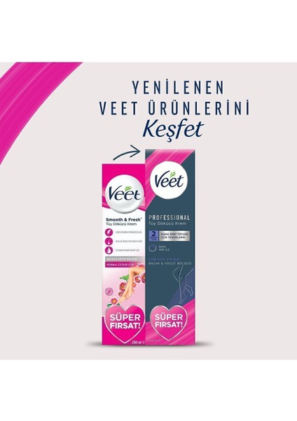 Professional Tüy Dökücü Krem Tüm Cilt Tipleri Için 200 ml 4 Adet modelleri