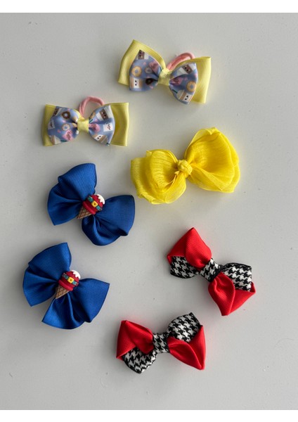 Fiyonklu Saç Tokası 7'li – Renkli Set, Günlük & Okul indirimleri