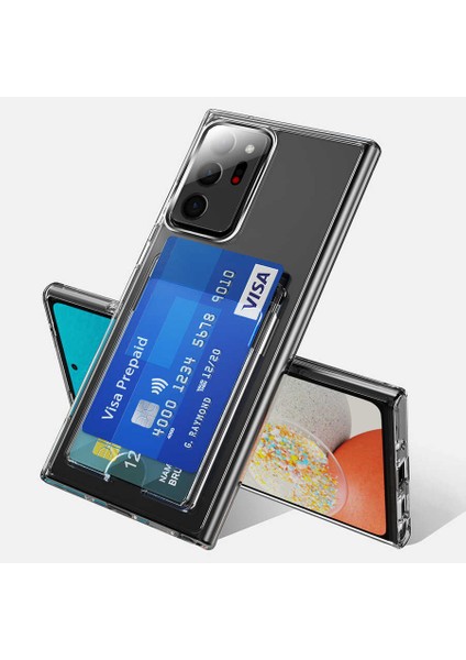 Galaxy Note 20 Ultra Kılıf Zıvo Ensa Kapak-Renksiz