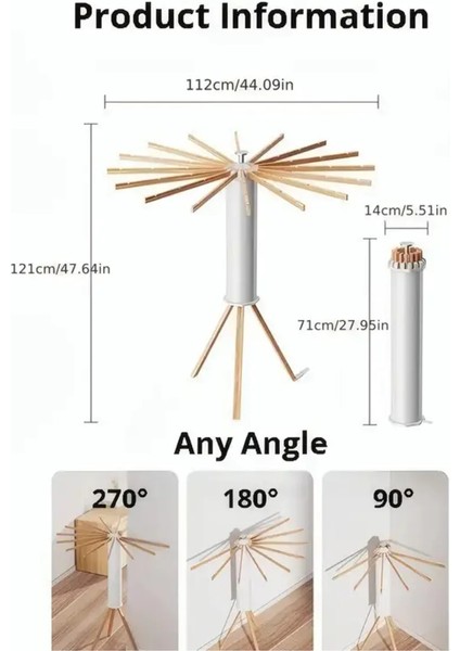 Katlanabilir Ahtapot Çamaşır Kurutma Askısı - Kule Çamaşır Askılığı Ahşap Askılık fırsatları