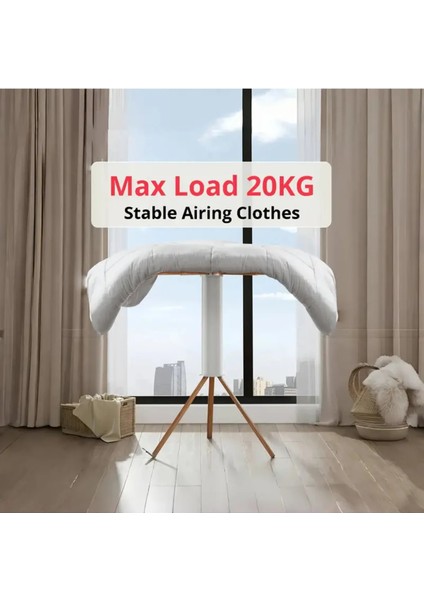 Katlanabilir Ahtapot Çamaşır Kurutma Askısı - Kule Çamaşır Askılığı Ahşap Askılık indirimleri