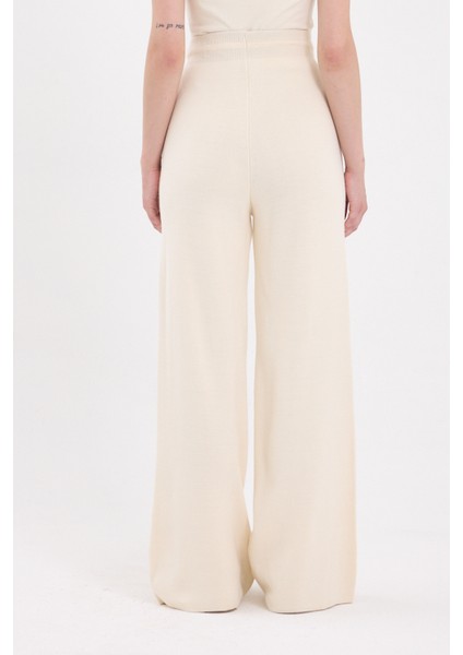 Natural Yüksek Bel Triko Palazzo Kadın Pantolon 2251 indirimleri